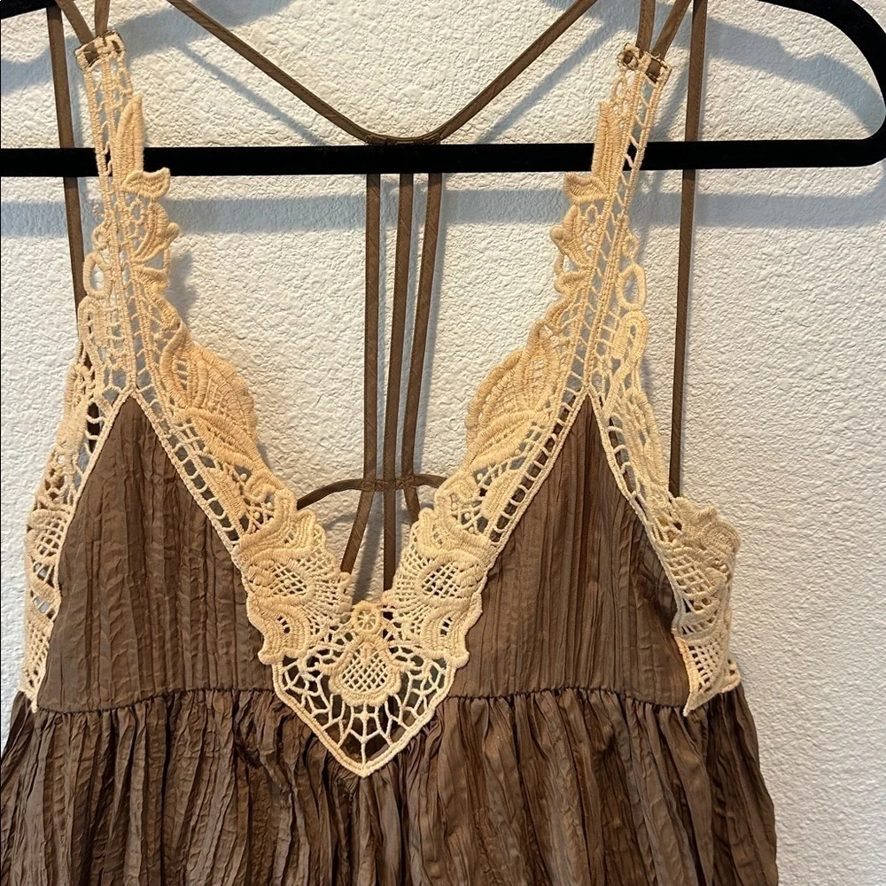 Free People Knit Trim Women's Top